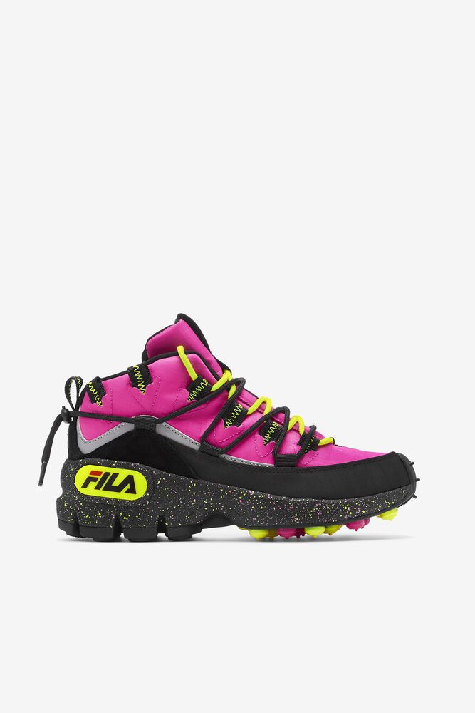 Fila Boots Womens Pink/Black - Grant Hill 1 X Trailpacer - Philippines 7952436-QD